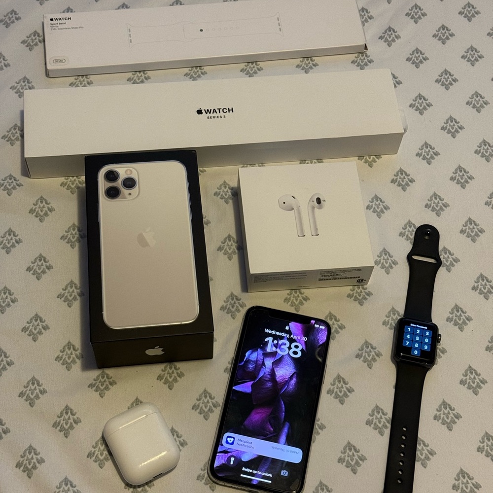 Apple Silver Cell Phone Accessories Lightning Cables and Adapters